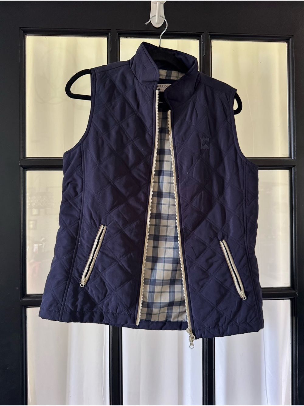 Riding Sport Quilted Navy Sleeveless Vest - Jacket & Coat